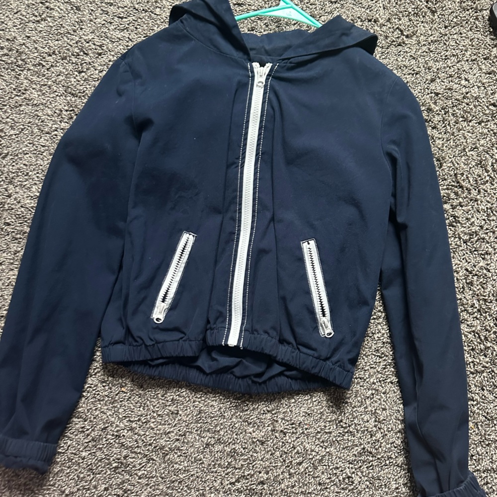 forever 21 cropped zip up